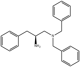 ( 2S ) - 3 -苯基- N1,N1 -双(苯基甲基) - 1,2 -丙二胺 结构式