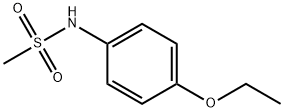 Methanesulfonamide, N-(4-ethoxyphenyl)- Structure