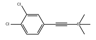 Benzene, 1,2-dichloro-4-[2-(trimethylsilyl)ethynyl]- Struktur