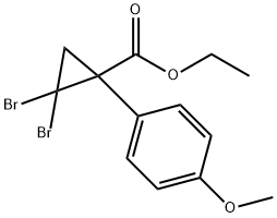 Cyclopropanecarboxylic acid, 2,2-dibromo-1-(4-methoxyphenyl)-, ethyl ester