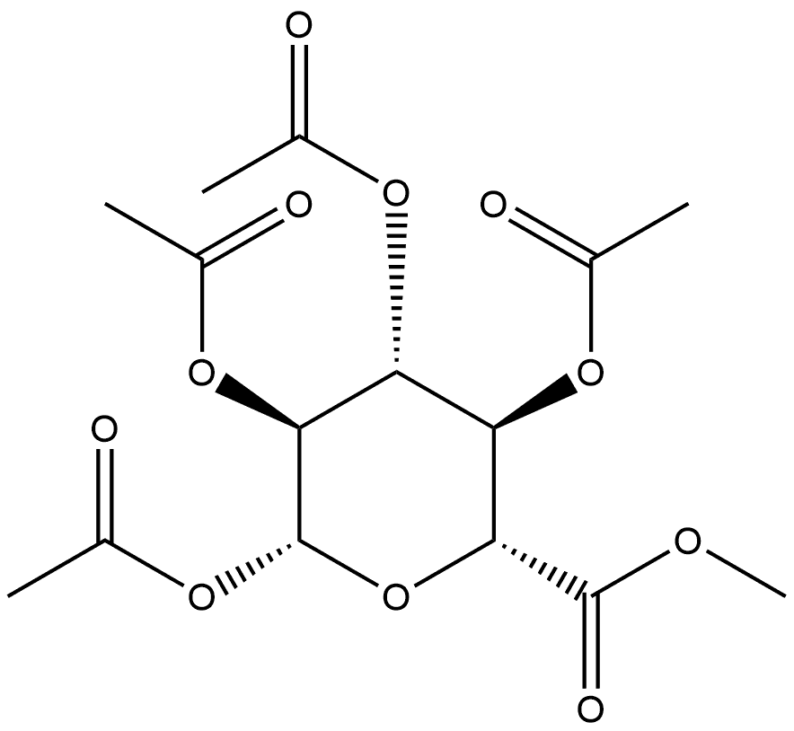 (2R,3S,4R,5R,6R)-6-(甲氧羰基)四氢-2H-吡喃-2,3,4,5-四乙酸四乙酸酯,104195-05-3,结构式