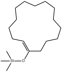 Cyclopentadecene, 1-[(trimethylsilyl)oxy]- Structure