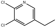 Pyridine, 2,3-dichloro-5-ethyl- Struktur