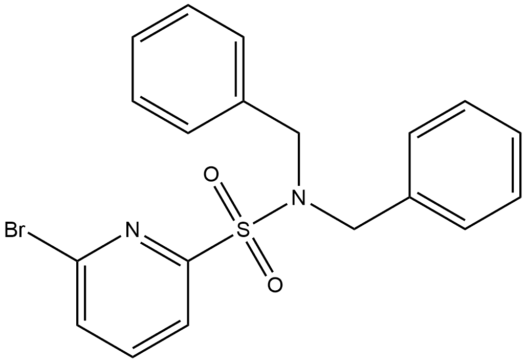 N,N-dibenzyl-6-bromopyridine-2-sulfonamide Structure
