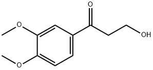 1-Propanone, 1-(3,4-dimethoxyphenyl)-3-hydroxy- 化学構造式
