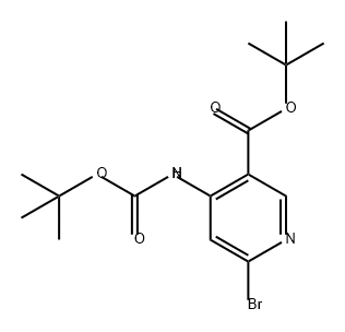3-Pyridinecarboxylic acid, 6-bromo-4-[[(1,1-dimethylethoxy)carbonyl]amino]-, 1,1-dimethylethyl ester