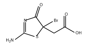 5-Thiazoleacetic acid, 2-amino-5-bromo-4,5-dihydro-4-oxo-
