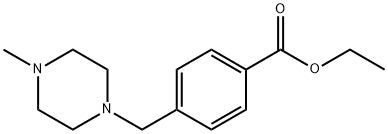 Benzoic acid, 4-[(4-methyl-1-piperazinyl)methyl]-, ethyl ester 化学構造式
