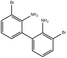 [1,1'-Biphenyl]-2,2'-diamine, 3,3'-dibromo- Structure