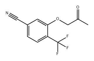 Benzonitrile, 3-(2-oxopropoxy)-4-(trifluoromethyl)- Struktur