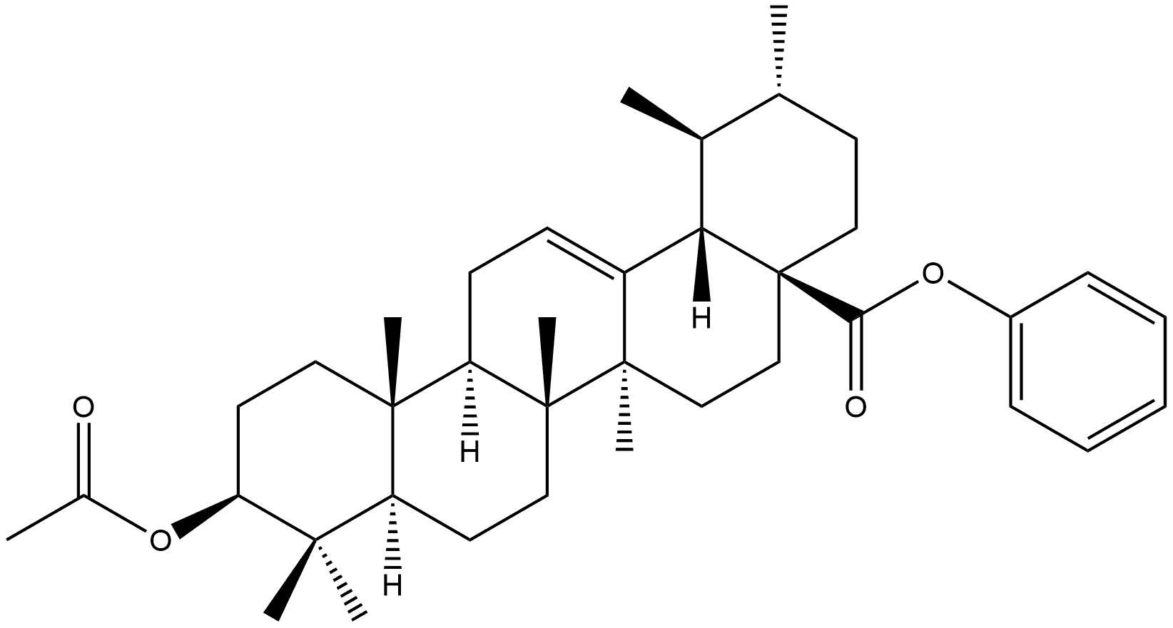 Urs-12-en-28-oic acid, 3-(acetyloxy)-, phenyl ester, (3β)- (9CI)