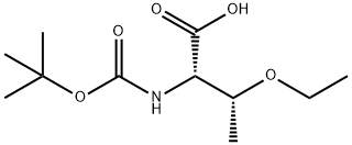 L-Threonine, N-[(1,1-dimethylethoxy)carbonyl]-O-ethyl- Structure