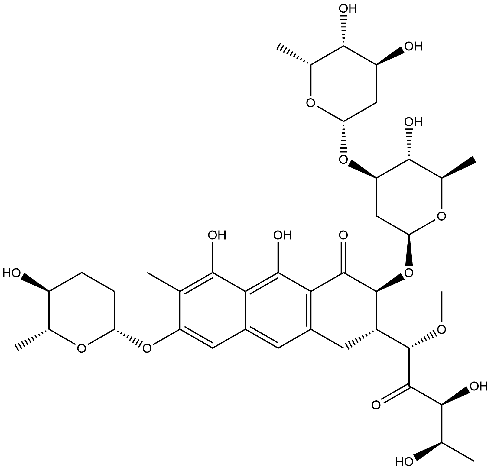 光辉霉素杂质11 结构式