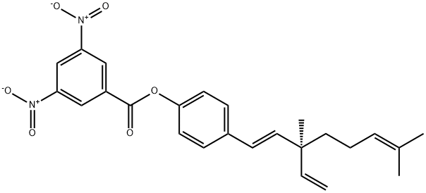 4-[(1E,3S)-3-Vinyl-3,7-dimethyl-1,6-octadienyl]phenol 3,5-dinitrobenzoate Structure
