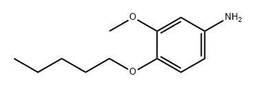 Benzenamine, 3-methoxy-4-(pentyloxy)- Structure