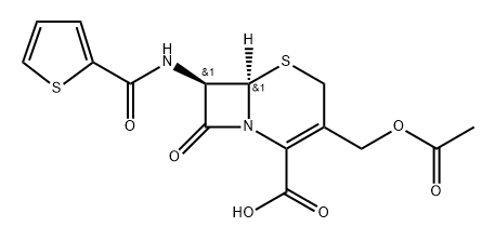 104758-14-7 5-Thia-1-azabicyclo[4.2.0]oct-2-ene-2-carboxylic acid, 3-[(acetyloxy)methyl]-8-oxo-7-[(2-thienylcarbonyl)amino]-, (6R-trans)- (9CI)