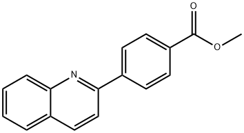 4-(喹啉-2)苯甲酸甲酯 结构式