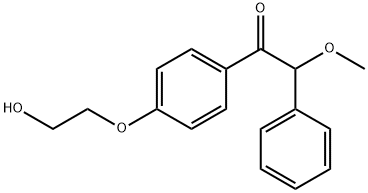 Ethanone, 1-[4-(2-hydroxyethoxy)phenyl]-2-methoxy-2-phenyl- Structure