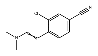 Benzonitrile, 3-chloro-4-[2-(dimethylamino)ethenyl]- Struktur