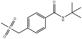 N-tert-Butyl-4-(methanesulfonylmethyl)benzamide Structure