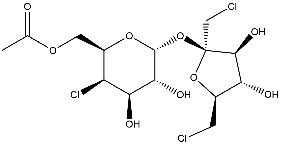 Sucralose 6-Acetate Structure