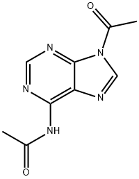 Acetamide, N-(9-acetyl-9H-purin-6-yl)- 化学構造式