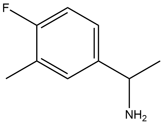 Benzenemethanamine, 4-fluoro-α,3-dimethyl- Structure