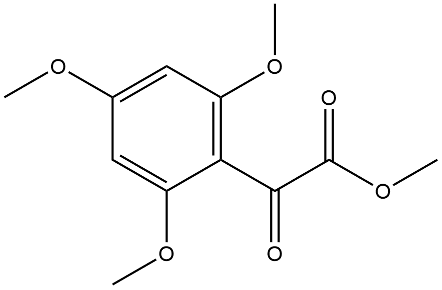 Benzeneacetic acid, 2,4,6-trimethoxy-α-oxo-, methyl ester Struktur