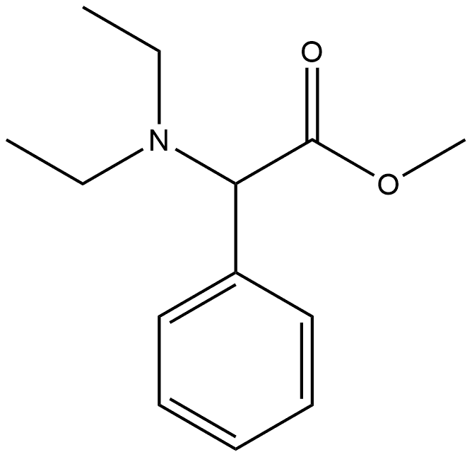 Benzeneacetic acid, α-(diethylamino)-, methyl ester