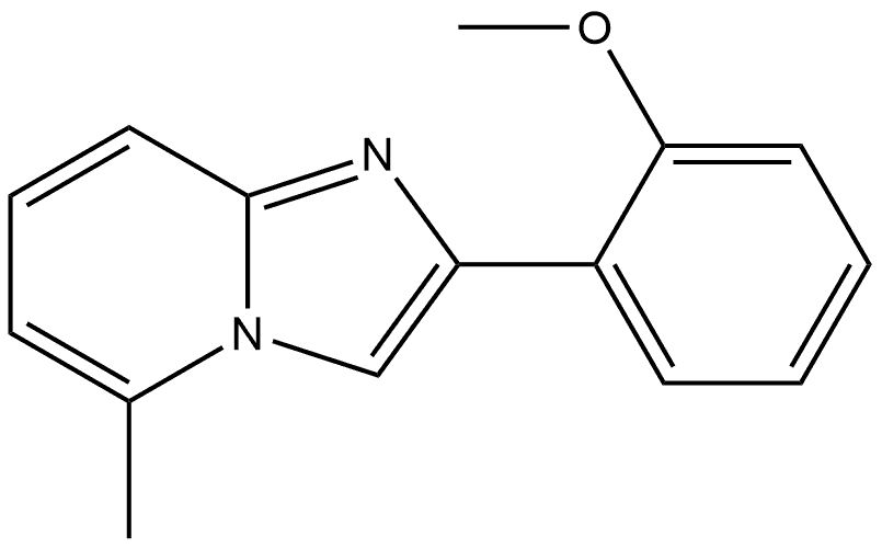 2-(2-甲氧基苯基)-5-甲基咪唑并[1,2-A]吡啶, 1055025-36-9, 结构式