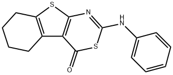 4H-[1]Benzothieno[2,3-d][1,3]thiazin-4-one, 5,6,7,8-tetrahydro-2-(phenylamino)-