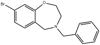 1,4-Benzoxazepine, 8-bromo-2,3,4,5-tetrahydro-4-(phenylmethyl)-,1055880-15-3,结构式