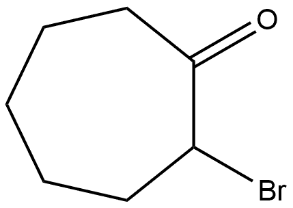 Cycloheptanone, 2-bromo-, (-)- Struktur