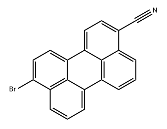 10-溴苝-3-甲腈 结构式