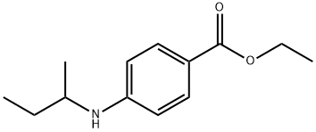 Benzoic acid, 4-[(1-methylpropyl)amino]-, ethyl ester Structure