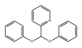 Pyridine, 2-(diphenoxymethyl)- Struktur