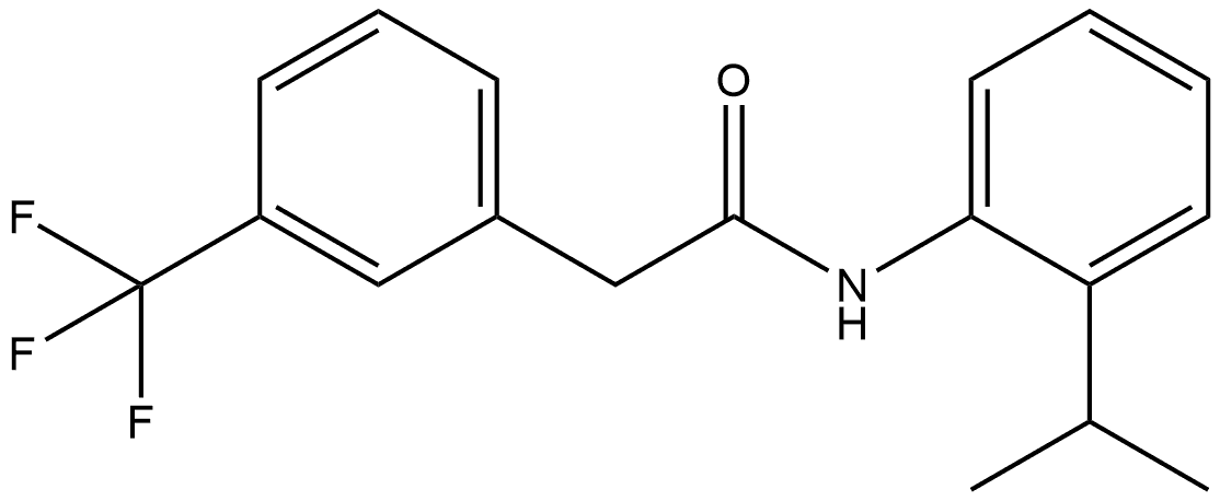 N-[2-(1-Methylethyl)phenyl]-3-(trifluoromethyl)benzeneacetamide Structure