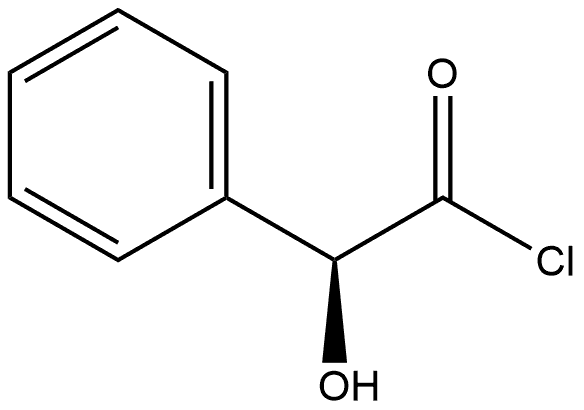 Benzeneacetyl chloride, α-hydroxy-, (αS)- Structure