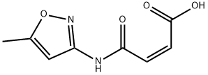 2-Butenoic acid, 4-[(5-methyl-3-isoxazolyl)amino]-4-oxo-, (Z)- (9CI) Structure