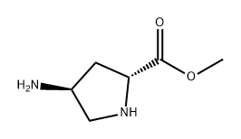 (2R, 4S)-4-Amino-pyrrolidine-2-carboxylic acid methyl ester Structure