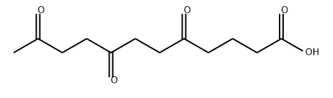Dodecanoic acid, 5,8,11-trioxo- Structure
