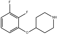 4-(2,3-二氟苯氧基)哌啶 结构式