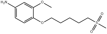 Benzenamine, 3-methoxy-4-[[5-(methylsulfonyl)pentyl]oxy]- Structure