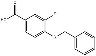 Benzoic acid, 3-fluoro-4-[(phenylmethyl)thio]-