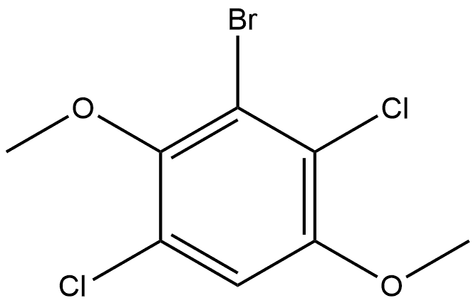 3-Bromo-1,4-dichloro-2,5-dimethoxybenzene Structure