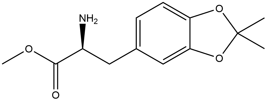 1,3-Benzodioxole-5-propanoic acid, α-amino-2,2-dimethyl-, methyl ester, (αS)- Structure