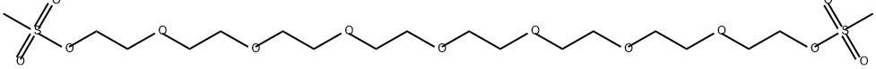 甲磺酸酯-九聚乙二醇-甲磺酸酯 结构式