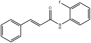 2-Propenamide, N-(2-fluorophenyl)-3-phenyl-, (2E)- Struktur