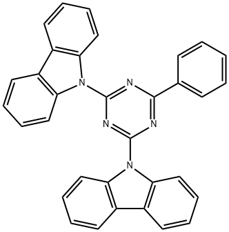 9H-Carbazole, 9,9'-(6-phenyl-1,3,5-triazine-2,4-diyl)bis- Structure
