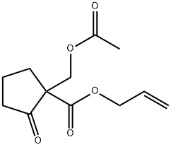 Cyclopentanecarboxylic acid, 1-[(acetyloxy)methyl]-2-oxo-, 2-propen-1-yl ester